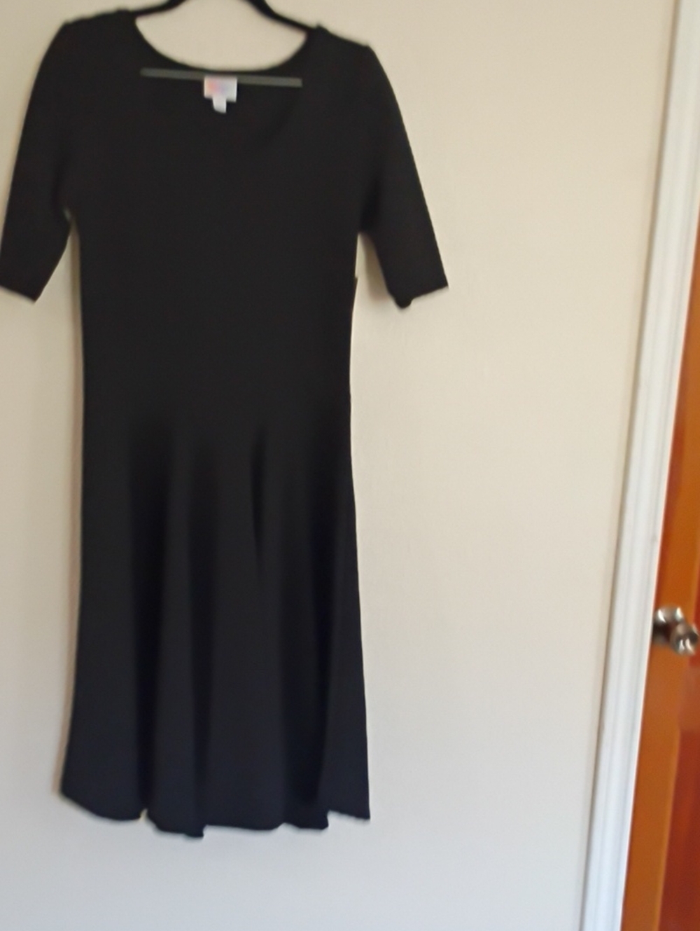 LuLaRoe Black Midi Fit & Flare Dress